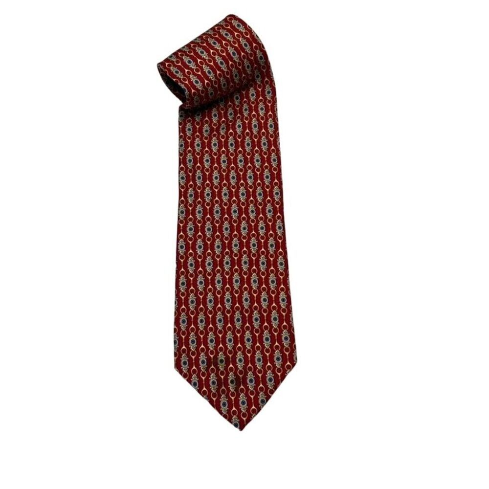 Paolo Design Paolo Gucci Necktie Mens Geometric Hand Finished Vintage Italy